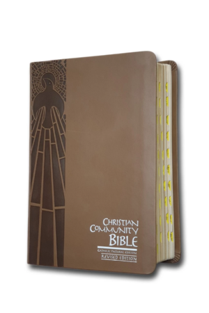 Christian Community Bible: Popular, PU Classic, Brown, Gold Edge with Index (Dove)