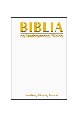 Biblia ng Sambayanang Pilipino: Small 2 (Hardbound) White